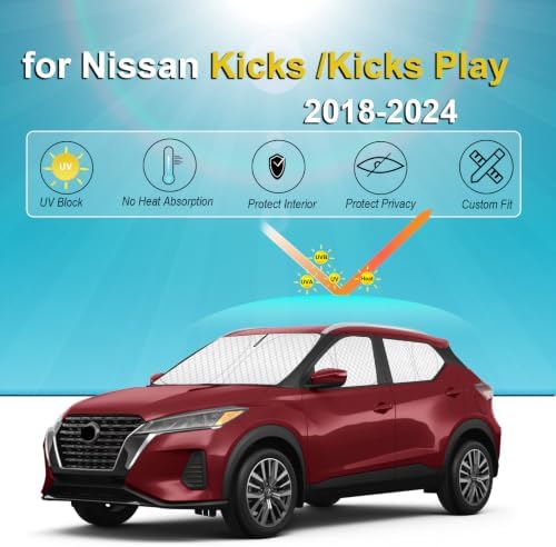 KMF 6pcs Thicken Sun Shades for Nissan Kicks 2018-2024 Accessories - Image 2
