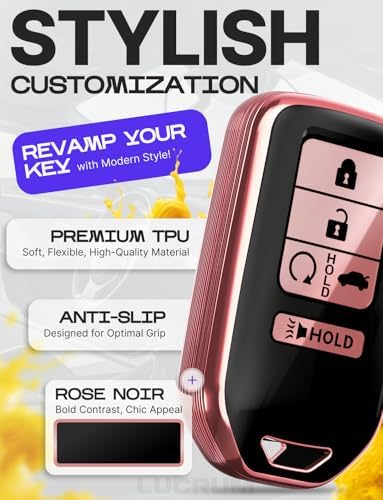 Lucrum Compatible with Honda Key Fob Cover & Keychain - Image 3