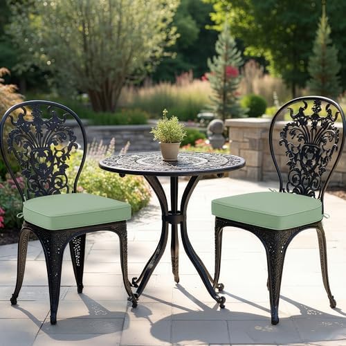 Outdoor Chair Cushions Set of 2: Waterproof & Fade Resistant Patio Furniture - Image 2
