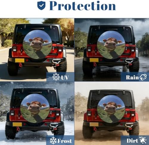 Cows Spare Tire Cover Waterproof Dust-Proof Spare Wheel Covers - Image 7