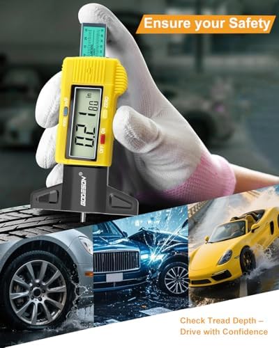 GODESON Yellow Digital Tire Tread Depth Gauge - Image 6