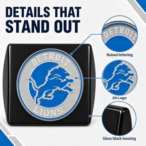 Detroit Lions Trailer Hitch Cover - Image 4