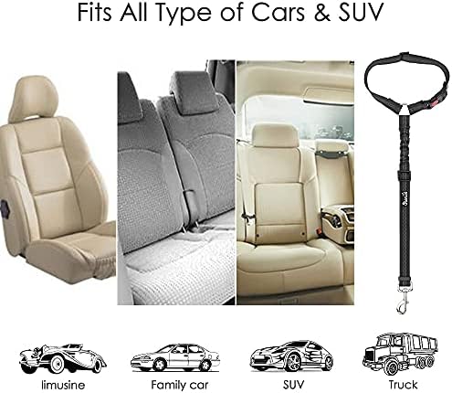 Lukovee Dog Car Seat Belt, 2 Pack, Headrest Restraint - Image 5