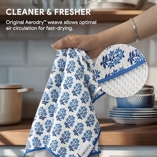 RECYCO Waffle Kitchen Towel Set of 2 - Image 4