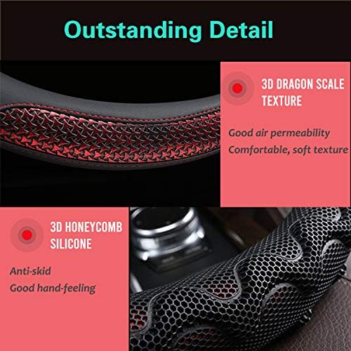 PINCTROT Large Size Steering Wheel Cover Great Grip 15.75 Inch - Image 3
