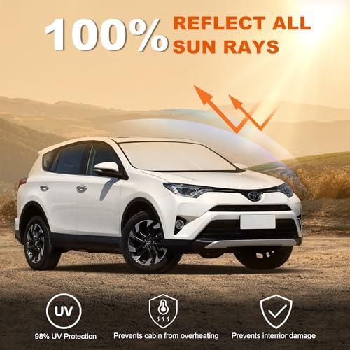 Foldable Front Windshield Sunshade fit - Image 3