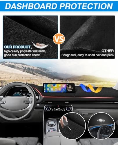 CARTIST Dash Cover Fit for Genesis GV80 2021 2022 2023 2024 2025 Dashboard - Image 5