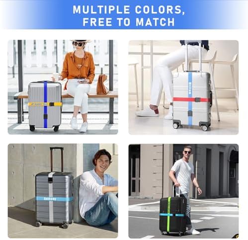 Personalised Luggage Straps for Suitcases, 10 Pieces - Image 7