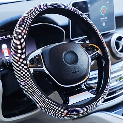 Car Sparkly Colorful Bling Steering Wheel Cover by Carwales