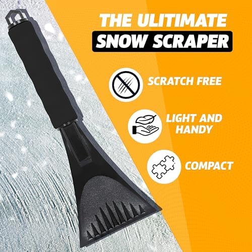 EcoNour Windshield Ice Scraper for Car 2 Pack Scraper to Remove Snow & Ice - Image 5