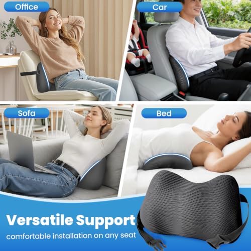 Lumbar Support Pillow, Memory Foam Back Cushion - Image 7