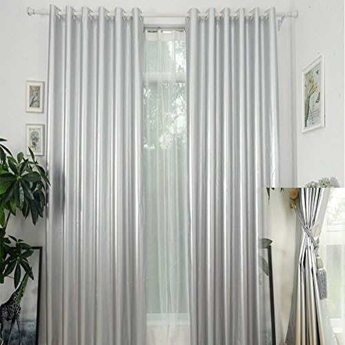 Blackout Drapery Shade Fabric Black and Silver 100 Percent Shading Light - Image 3
