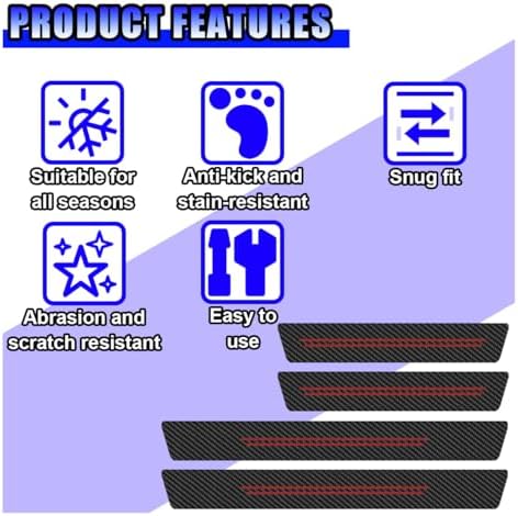 Car Door Sill Protector, Anti-Scratch Threshold Strip - Image 4