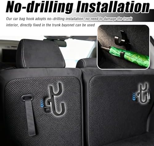 2PCS Car Umbrella Holder with Double Hook Design - Image 4