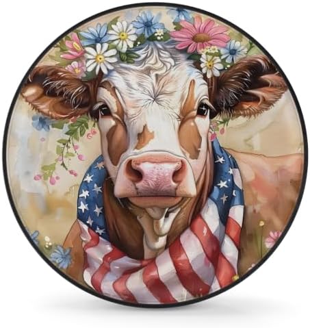 Highland Cow Spare Tire Cover Dust-Proof Wheel Protector by Unknown