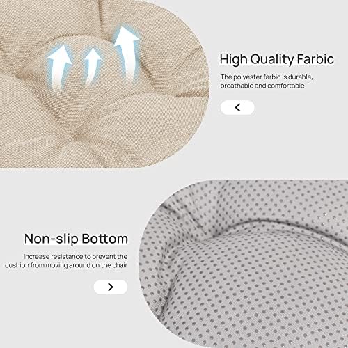 Love's cabin Memory Foam Chair Cushions Set of 4, Outdoor/Indoor Chair Pads - Image 4