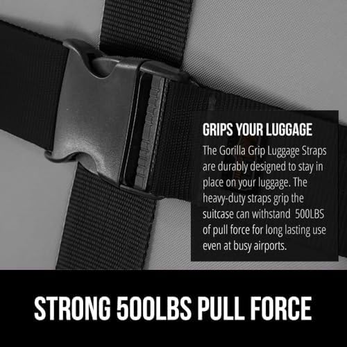 GORILLA GRIP Heavy Duty Luggage Straps - Image 3