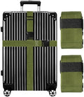 Luggage Straps for Suitcases TSA Approved-2 Pack Bright Personalized Luggage by GOWRAPS