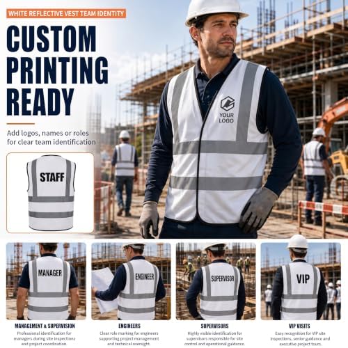AYKRM 12 colour High visibility viz vest hi vis viz reflective work - Image 6