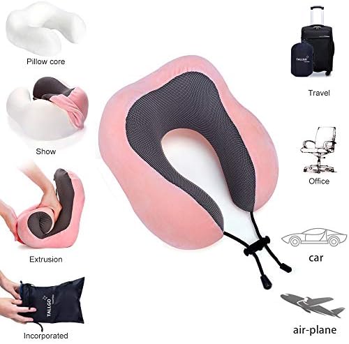 TALLGO Travel Pillow, Best Memory Foam Neck Pillow Head Support Soft Pillow - Image 5