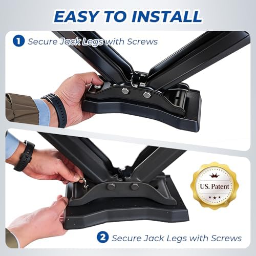 ROBLOCK RV Stabilizer Jack Pads 4 Pack, Heavy Duty Rubber Scissor Jack Leveling - Image 4