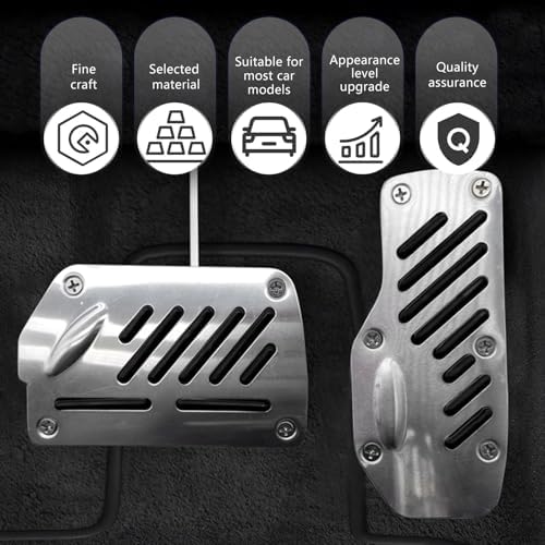 2 PCS Car Foot Pedal Pads, Brake and Accelerator Pedal Cover Sets, Non-Slip - Image 3