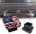 Trailer Hitch Cover, United States of America Smoke Flag Hitch Cover Rubber by Unknown