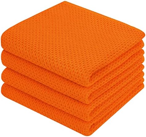 Homaxy 100% Cotton Waffle Weave Kitchen Dish Towels 4-Pack by Homaxy