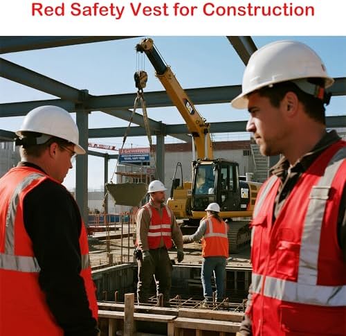 Reflective Safety Vest for Men Women Construction Vest ANSI Standard AP1 - Image 4
