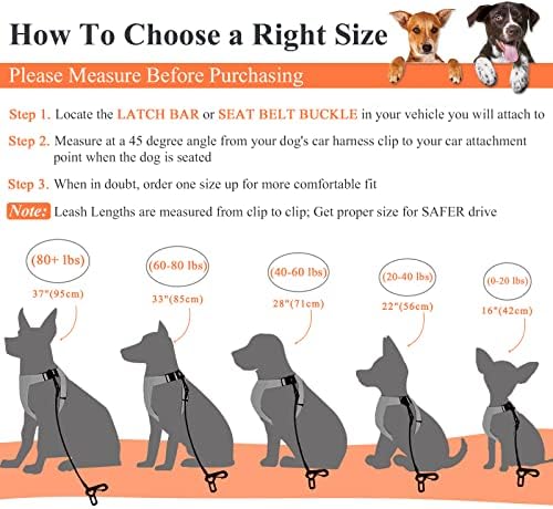 VIVAGLORY Dog Seatbelt Tuffbelt Dog Car Harness - Image 5