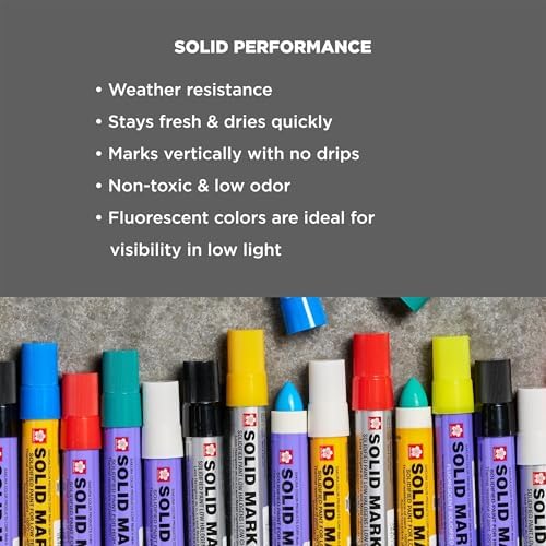 Sakura Solid Paint Markers, Fluorescent Lemon, 3 Pack - Image 4
