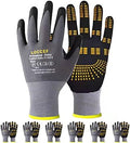 LOCCEF 6 Pairs MicroFoam Nitrile Work Gloves by LOCCEF