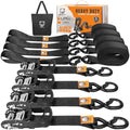 Retractable Ratchet Straps 4 Pack, 5208LBS Break Strength by Unknown
