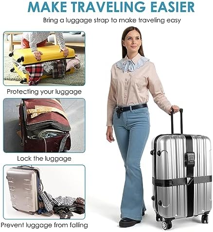 Travel Inspira TSA Accepted Long Luggage Cross Straps - Image 5