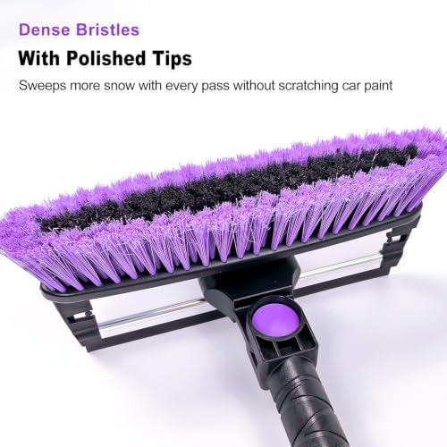 HEEYA 46.6 Inch Extendable Snow Scraper and Brush - Image 3