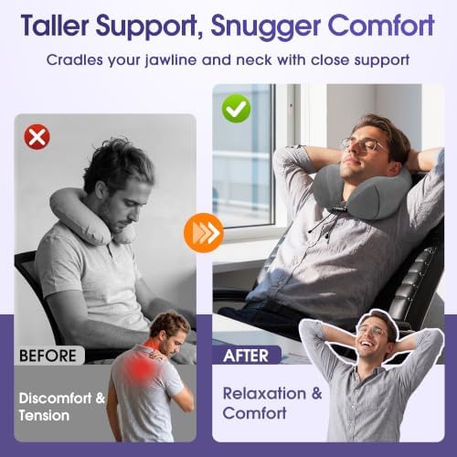 CloudBliss Memory Foam Travel Neck Pillow - Image 7
