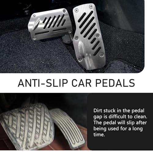 2 PCS Car Foot Pedal Pads, Brake and Accelerator Pedal Cover Sets, Non-Slip - Image 6