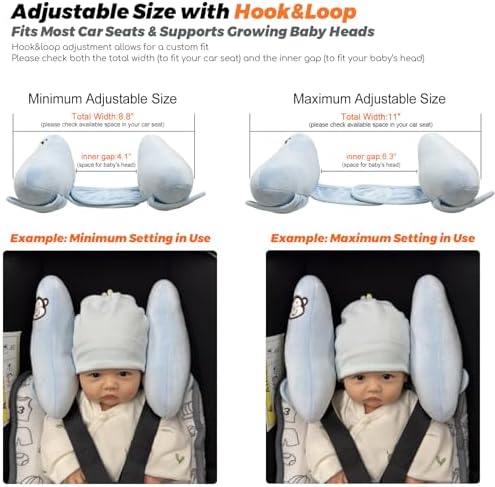 Baby Head Neck Support Pillow, Baby Travel Pillow Cushion - Image 2