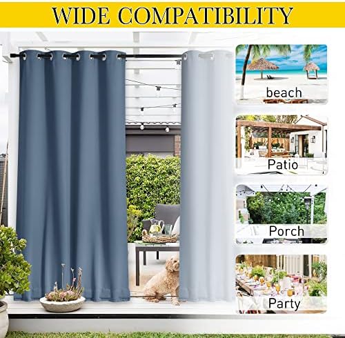 NICETOWN 2 PCs Waterproof Outdoor Curtains - Image 5