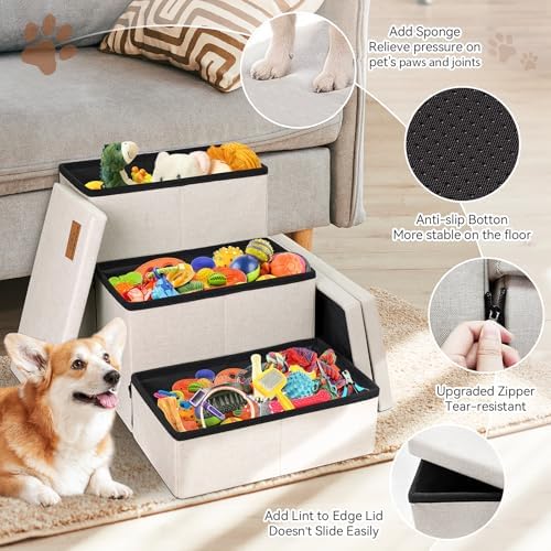 Zerbuger Dog Stairs with Storage - Image 6