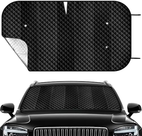 Windshield Sun Shade, Reflective Car Sunshade Blocks Heat, 55 x 29.5 in by Clothclose