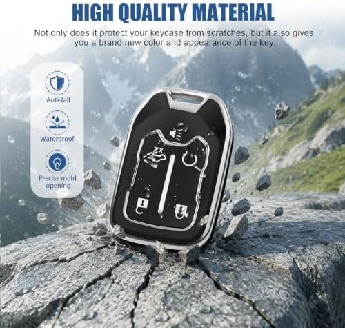 for GMC Key Fob Cover, 5 Buttons TPU Protection Case - Image 3