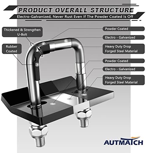 AUTMATCH Hitch Tightener Anti-Rattle Clamp - Image 5