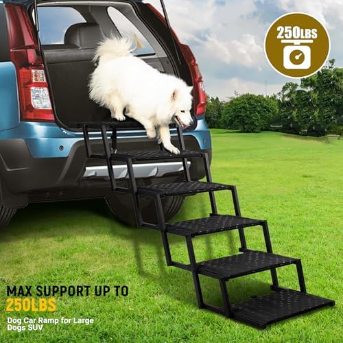 Extra Wide Dog Stairs for Car - Image 4
