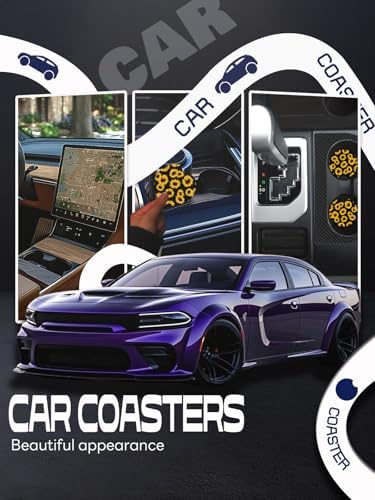 WOCOCN Car Coasters, Cup Holder Coasters - Image 5