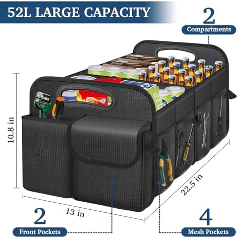 Femuar Car Trunk Organizer-Collapsible Car Storage - Image 3