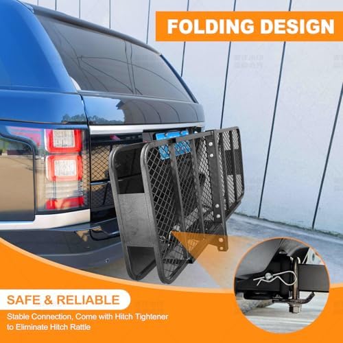 60x 20x 6 Folding Trailer Hitch Mount Cargo Carrier - Image 6