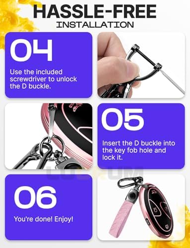 Lucrum Compatible with Hyundai Key Fob Cover & Keychain - Image 7