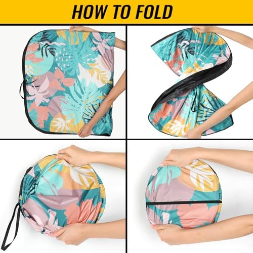 Avisky Windshield Sun Shade for Car, Car Windshield Sunshade Block UV Rays - Image 4