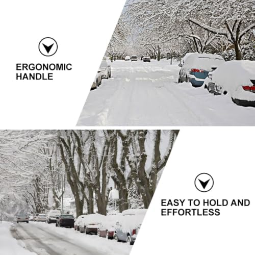 Telescoping Snow Brush Extendable Ice Scraper, Aluminum Alloy Pole - Image 3